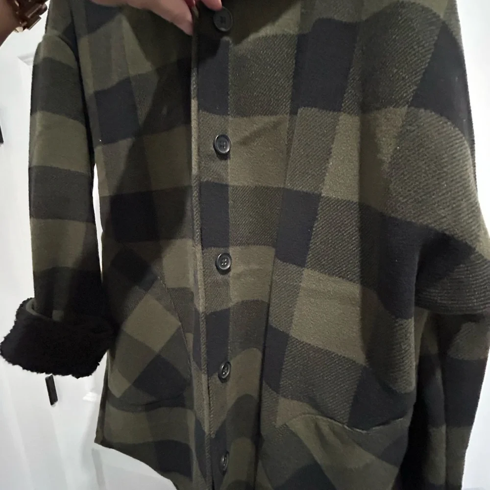 RD Style dark green plaid Shacket - Picture 3 of 5